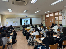 안남중학교 장애인식개선 교육 진행